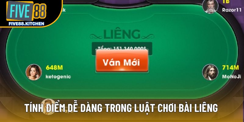 Tính điểm dễ dàng trong luật chơi bài liêng Tính điểm dễ dàng trong luật chơi bài liêng